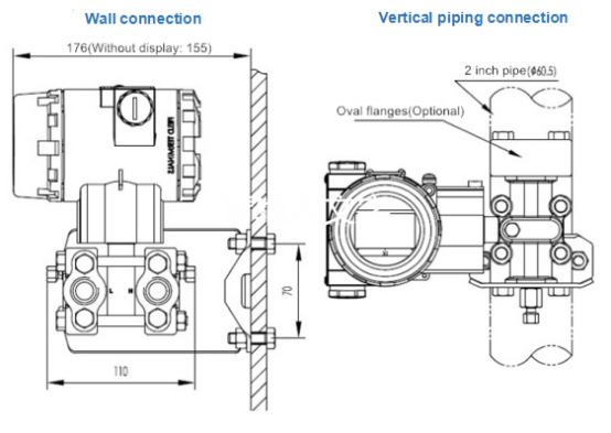 3051 Differential Pressure Sensor 12VDC Measuring Liquid Gas Air 1