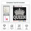 DIY Pearl Painting Crown for Home Wall Decor(25x25cm)