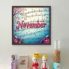 November-18CT Stamped Cross Stitch 25*25cm/9.84*9.84in tapestrymarket