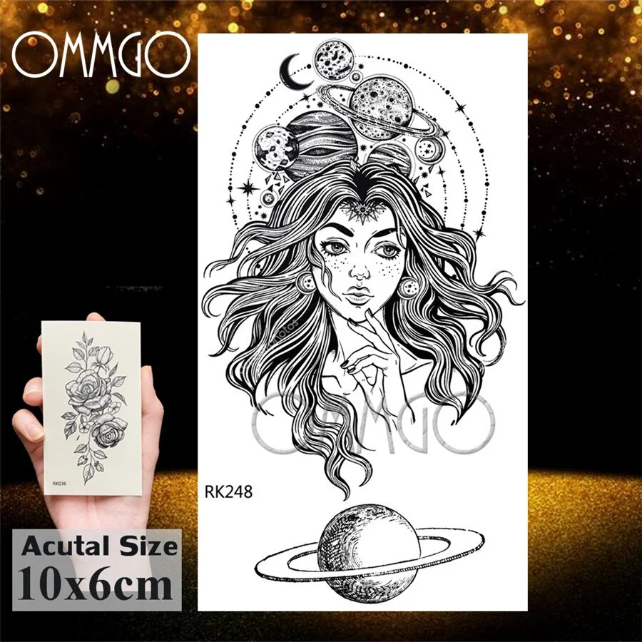 Sdrawing Doodle Tiger Flash Geometric Temporary Tattoos Sticker Diamond Fake Tatoos For Kids Boys Custom Tattoo Body Art