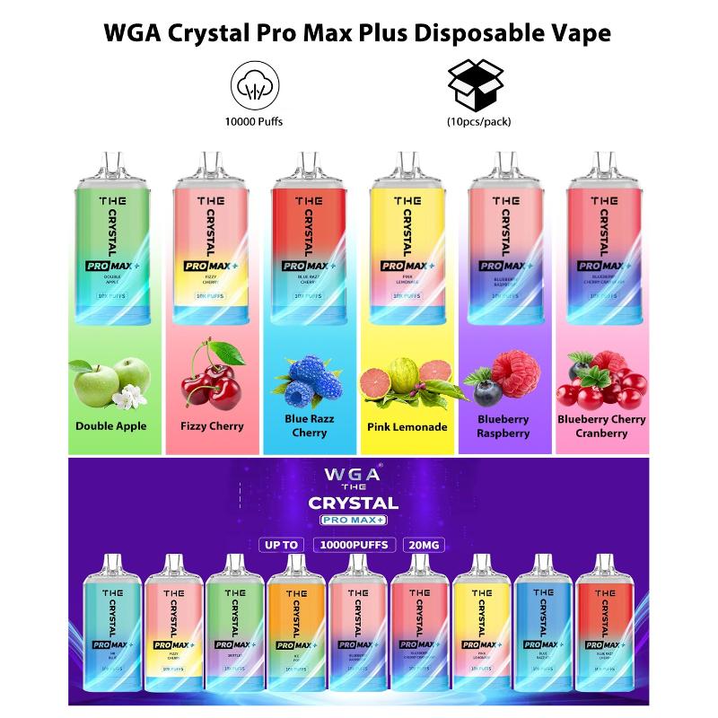 WGA Crystal Pro Max Plus 10000Puffs Disposable Vape Wholesale WGA OPVape