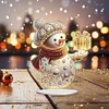 Diamond Painting Christmas Winter Snowman Desktop Ornaments for Decorations