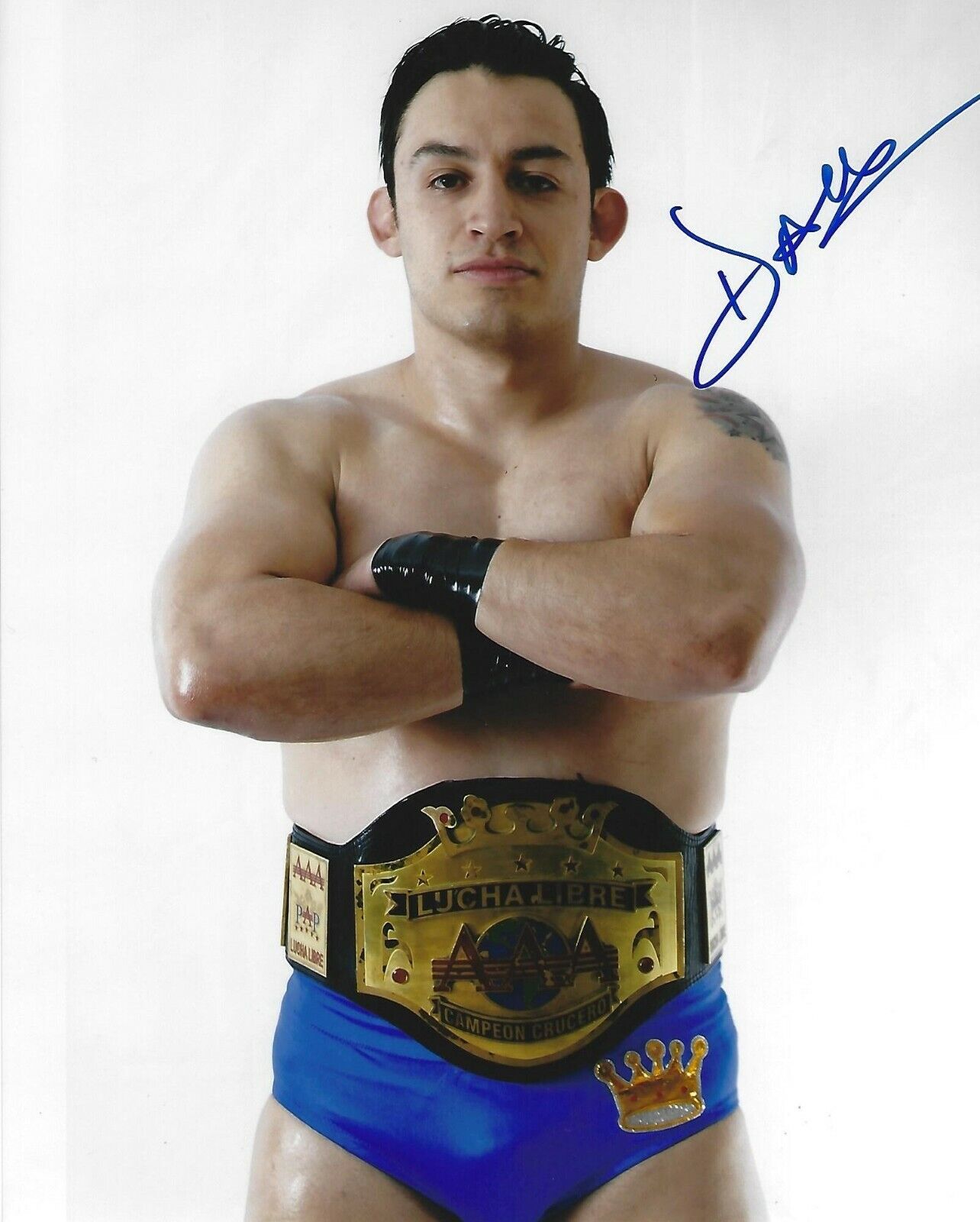 Daga Signed 8x10 Photo Poster painting AAA Lucha Libre Impact Pro Wrestling Picture Autograph 20