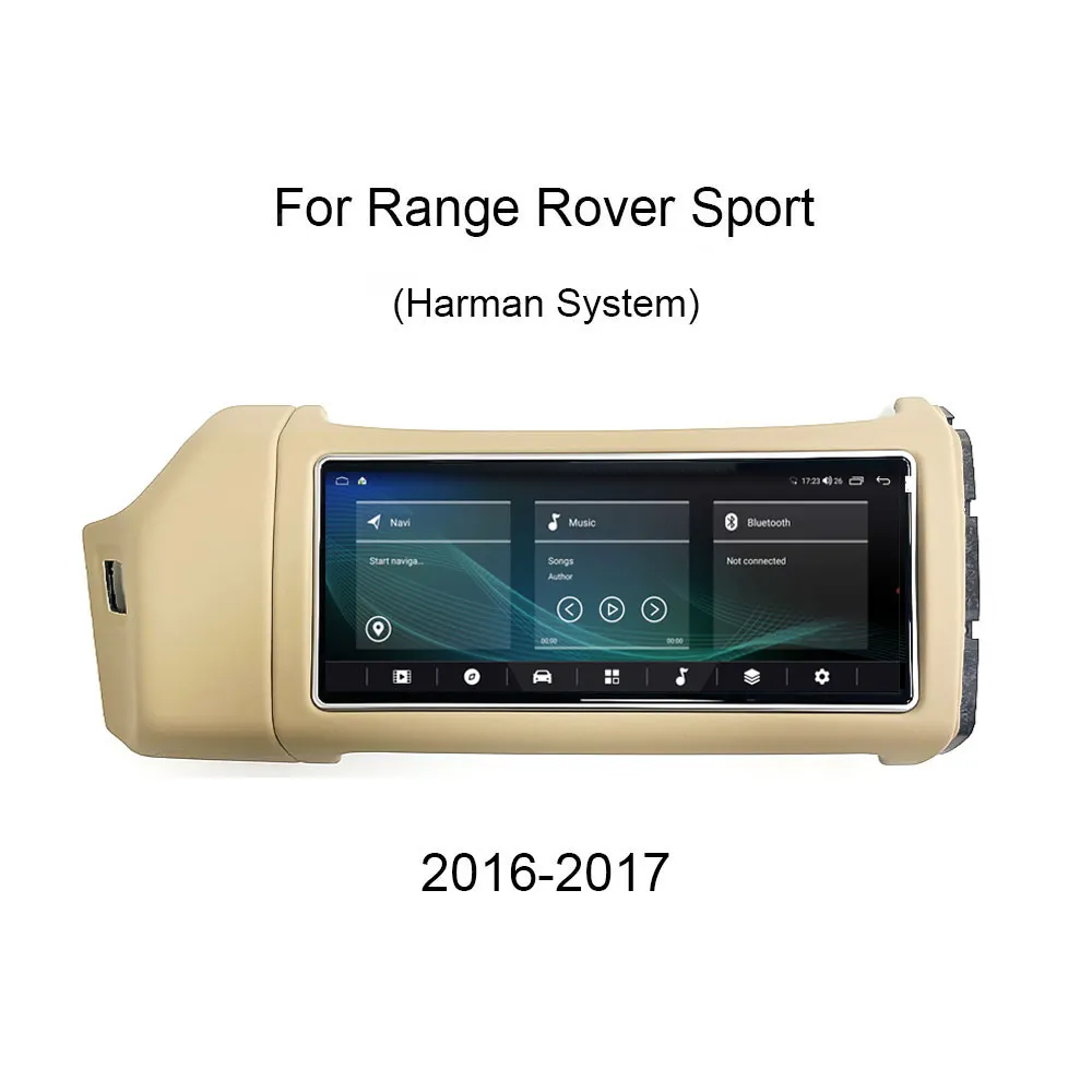 12,3 Zoll Android Auto GPS Bildschirm Upgrade Multimedia Player f&uuml;r Land Rover Range Rover Sport mit Harman System L494