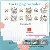 6Pcs Diamond Painting Butterfly Flower Bush Greeting Card Set with Envelopes for Birthdays Thanksgiving & Special Occasion