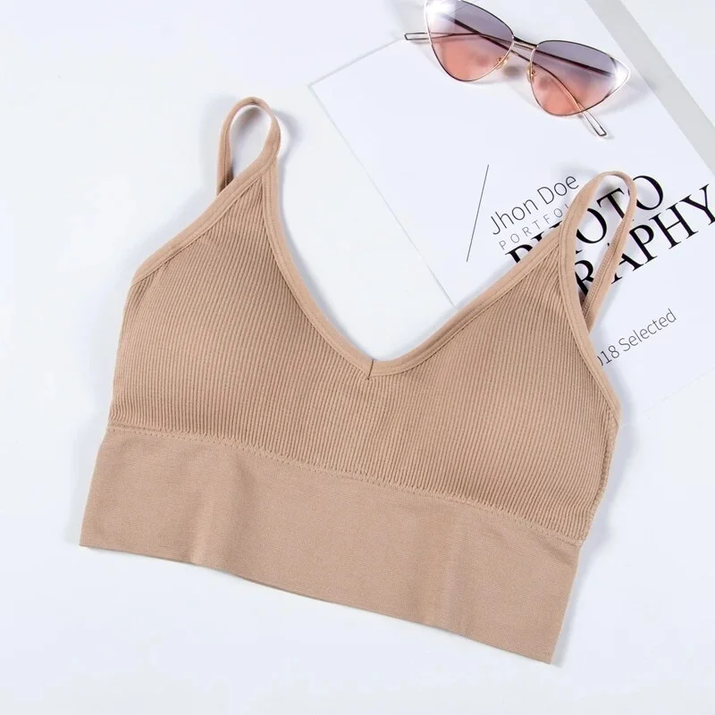 Billionm Gathering Bralette Push Up Bra Summer Anti-light Korean Style Wild Tube Top Sexy No Rims Bra