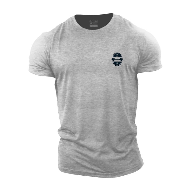 Cotton Small Barbell Graphic T- shirts tacday