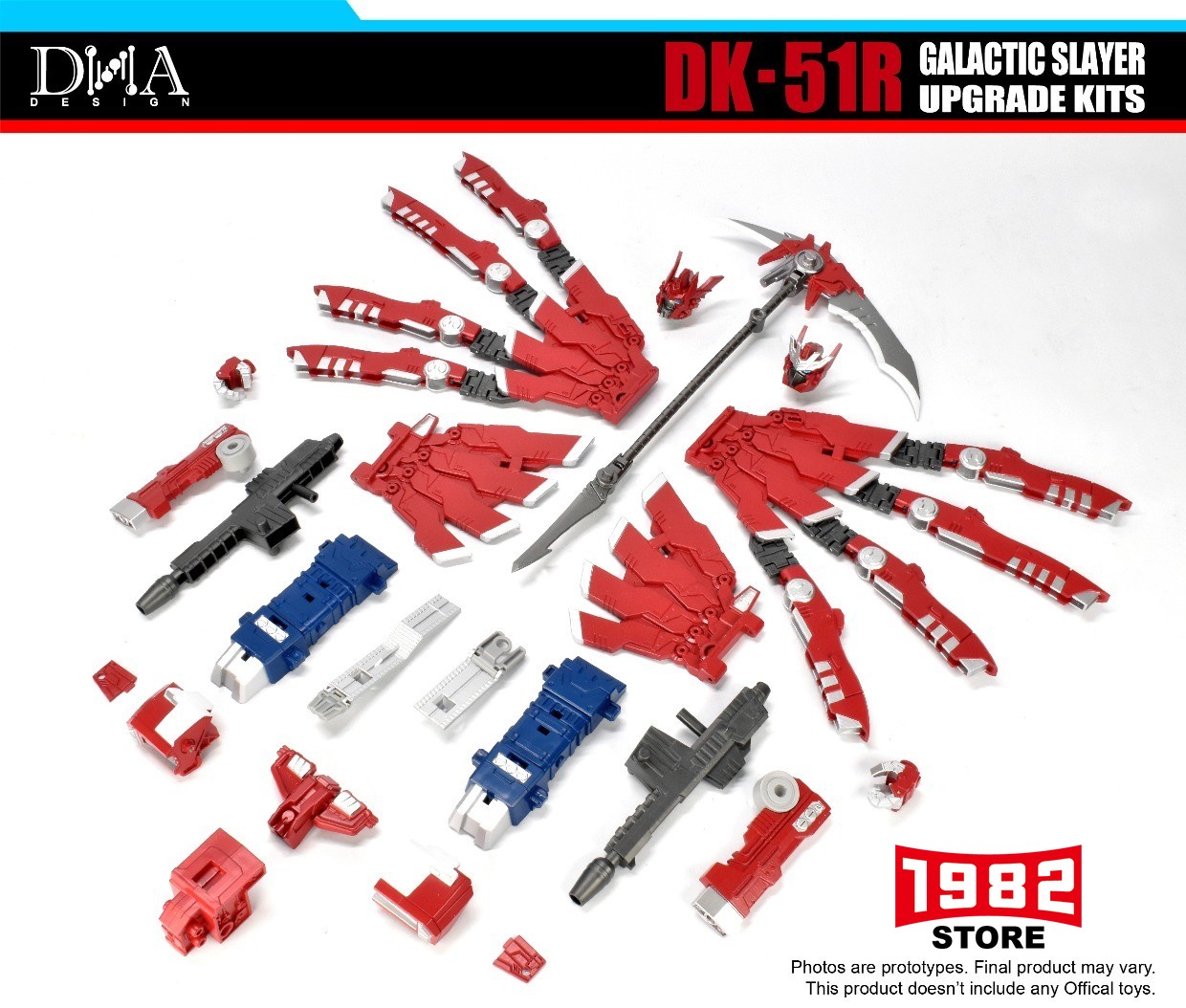 DNA DK-51R Upgrade Kit for WFC-S40 Galaxy OP Optimus Prime Galactig Slaver - Transformers Figure Accessory, Premium Compatibility Set
