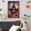 (40*60cm)Halloween Cat - Full Round Drill Diamond Painting