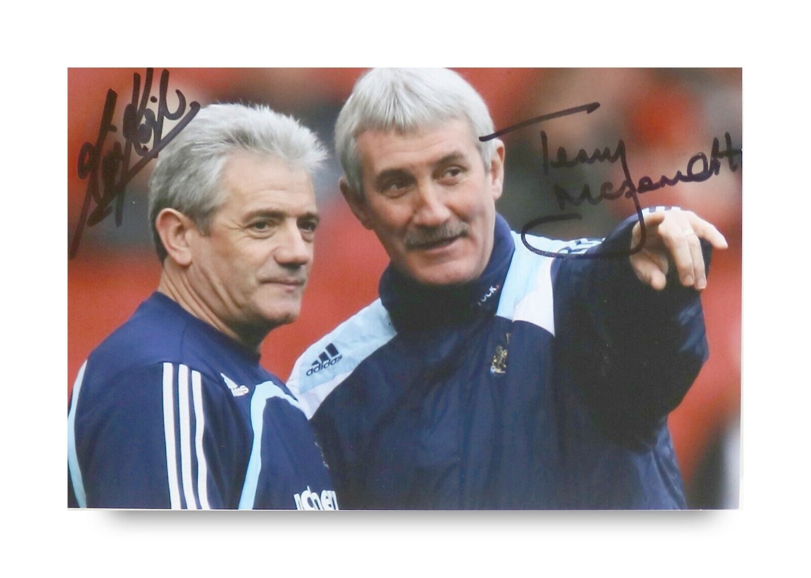 Kevin Keegan Terry McDermott Signed 6x4 Photo Poster painting Newcastle United Autograph + COA