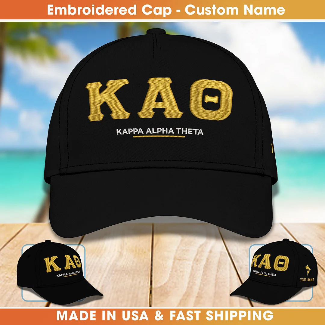 Personalized Embroidery Cap - Kappa Alpha Theta 2806