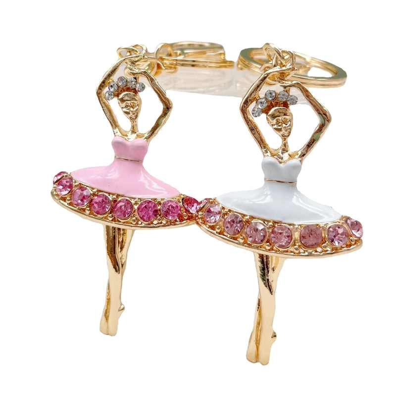 Korean Style Human Imitation Pearl Metal Unisex Keychain