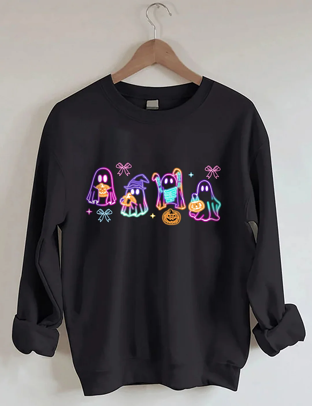 Halloween Ghost Neon Sweatshirt