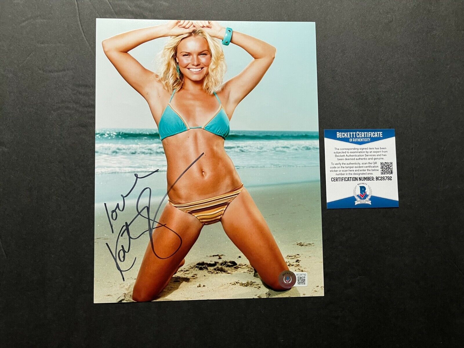 Kate Bosworth Rare! signed autographed classic sexy 8x10 Photo Poster painting Beckett BAS coa