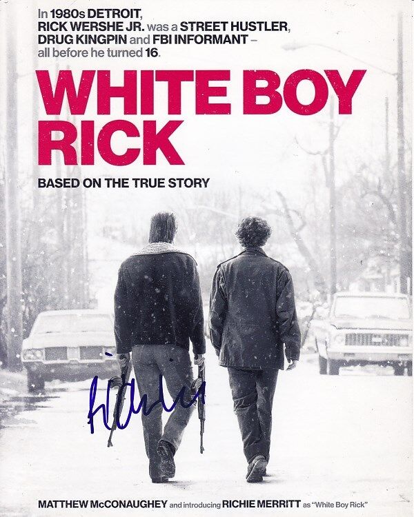 RICHIE MERRITT signed autographed WHITE BOY RICK Photo Poster painting