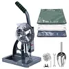 [US Local Warehouse] Semi Automatic Tarpaulin Eyelet Press with 5000Pcs Metal Eyelets 10mm Hand Press Eyelet Grommet Machine for Fabric Leather Banners DIY Projects