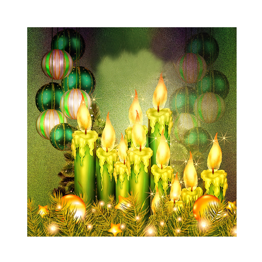 

Candle - Round Drill Diamond Painting - 30*30CM, 501 Original