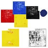 [US Local Warehouse] Concrete Texturing Skin 24x24in Concrete Stamps Mats Set 5 PCS Polyurethane Stamp Stone Tile Texture Mat for Walls/Floors