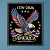 Eagle America Full DIY 5D rond drill dots peintures peintures arts plastiques pour adultes/d&eacute;butants id&eacute;es cadeaux d&eacute;coration murale maison kits de pe