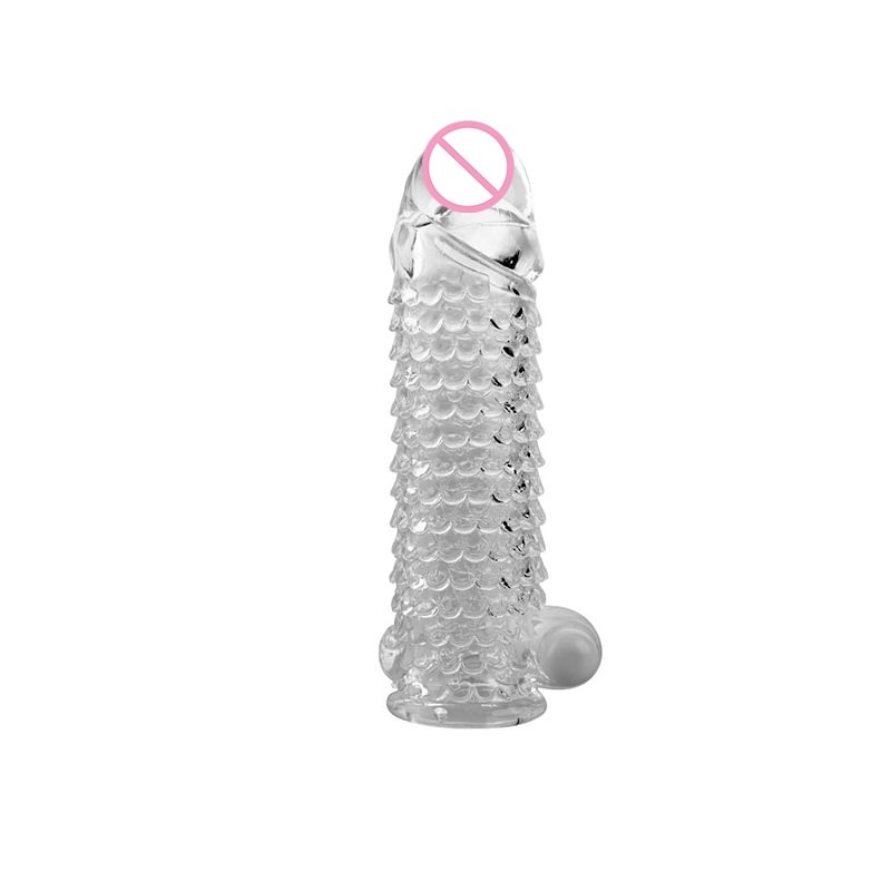 Reusable Penis Vibrator Ring Cock Extender Sleeve