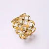 Golden Silver Hollow Wiring Circles Catering Napkin Ring