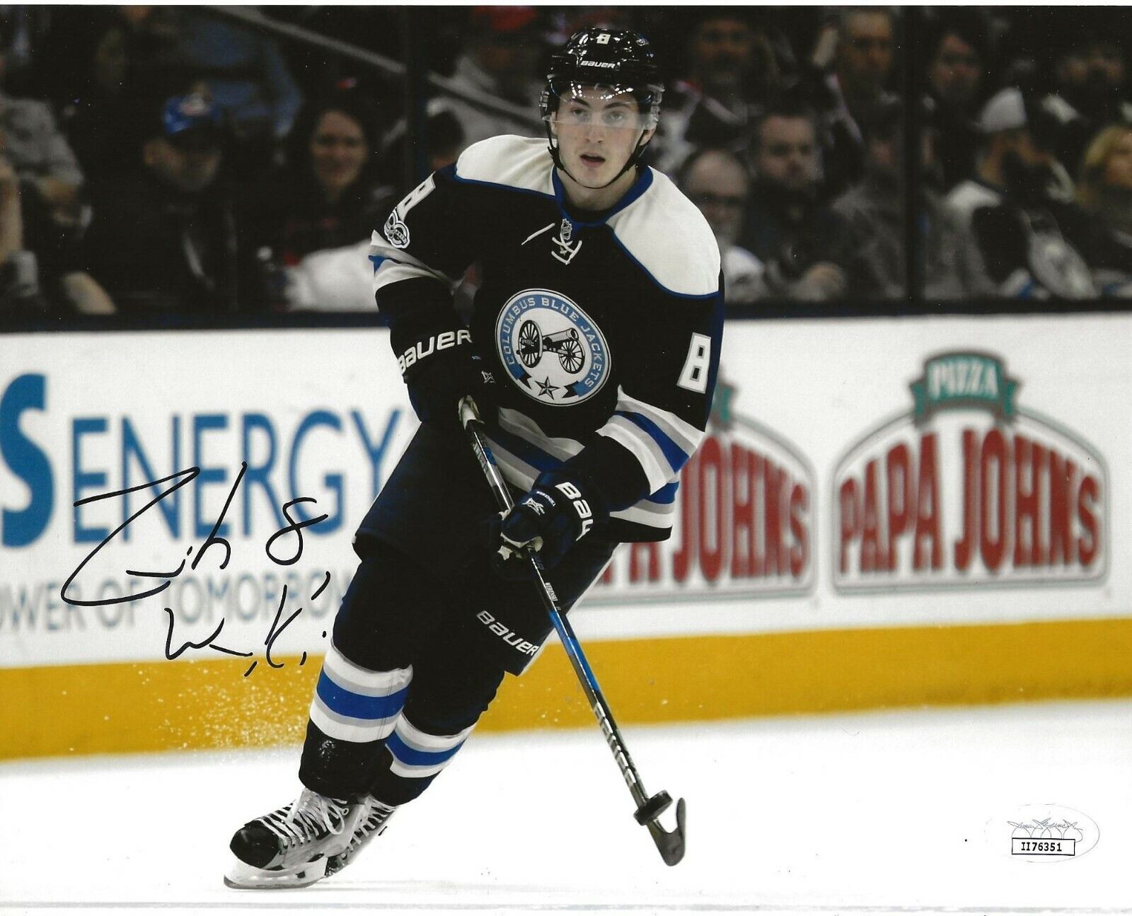 Zach Werenski signed Columbus Blue Jackets 8x10 Photo Poster painting autographed 3 JSA