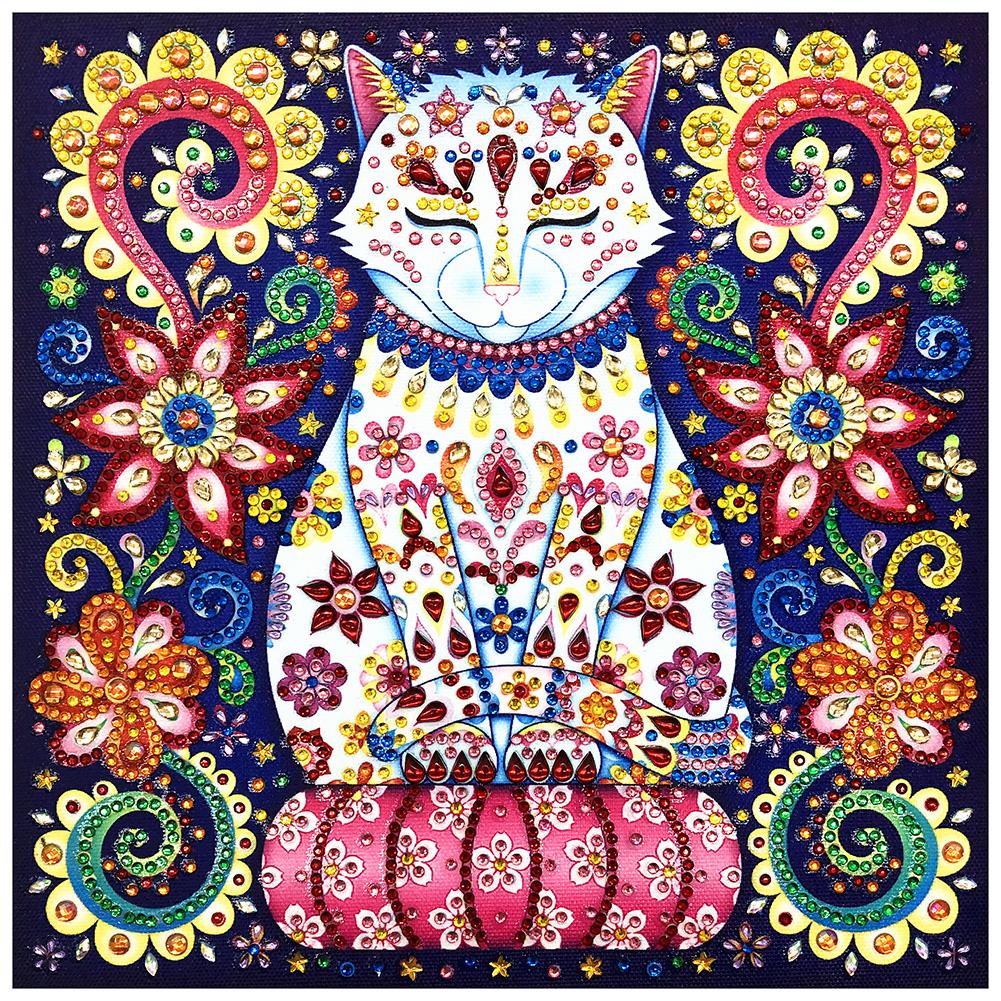 

Cat - Special Shaped Diamond Painting - 30*30CM, 501 Original