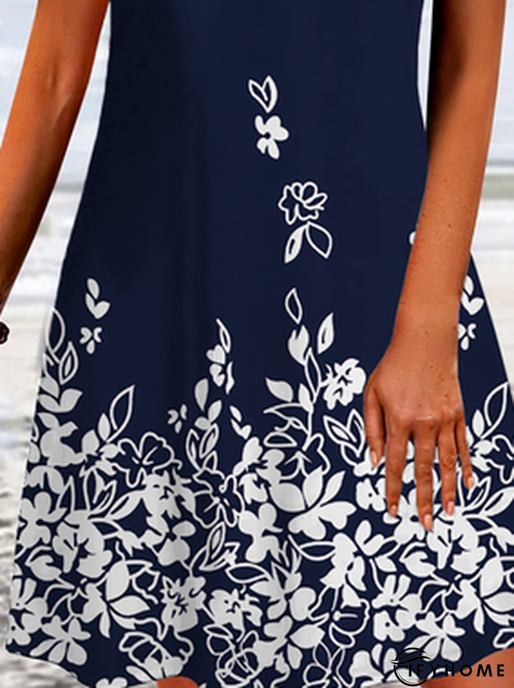 Floral Sleeveless Dress | IFYHOME
