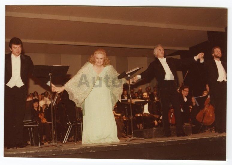 Joan Sutherland - Vintage Candid Photo Poster painting by Peter Warrack - Previously Unpublished