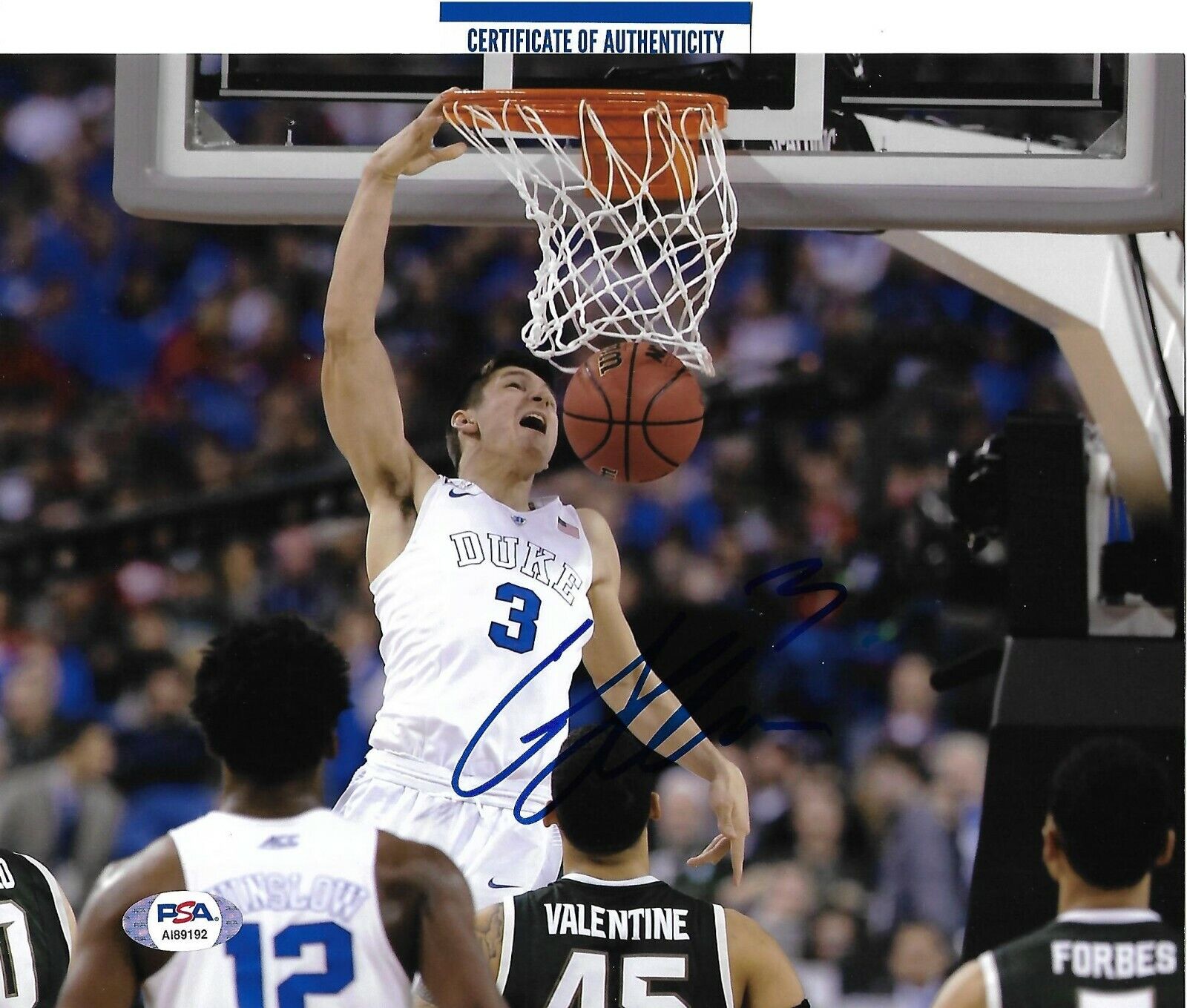 GRAYSON ALLEN signed autographed DUKE BLUE DEVILS 8X10 Photo Poster painting w/ COA PSA AI89192