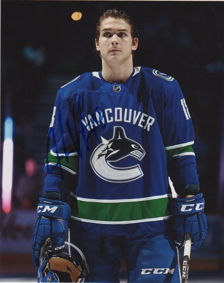 Vancouver Canucks Jake Virtanen Autographed Signed 8x10 NHL Photo Poster painting COA #6