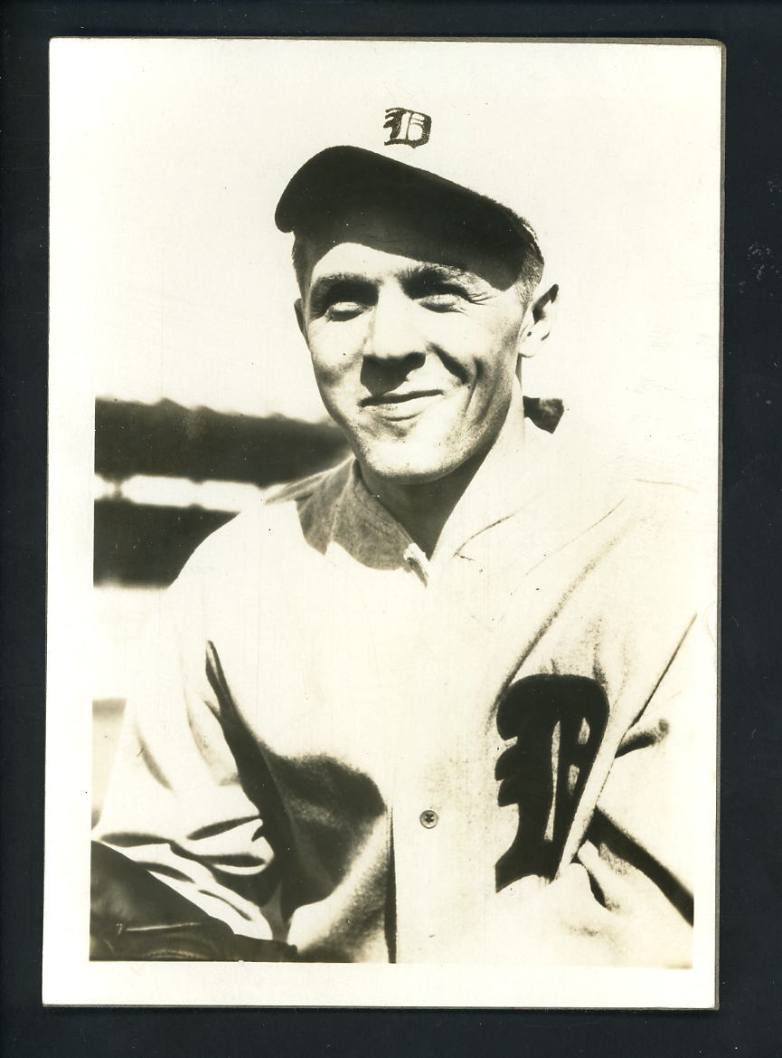 Joe Samuels circa 1930 Press Original Photo Poster painting Detroit Tigers