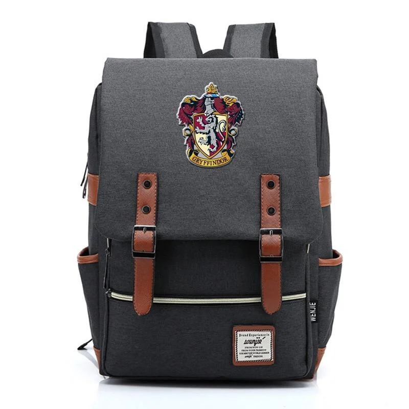 Buzzdaisy Harry Potter Gryffindor Canvas Travel Backpack School bag