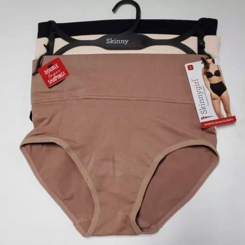 pornhint Pornhint Skinny Girl Double Laye Shapers 3pk Womens Seamless Shaping Briefs 7074~S M L XL New