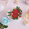 Diamond Painting Flower Heart-Shaped Jewelry Box Decorative Storage Case