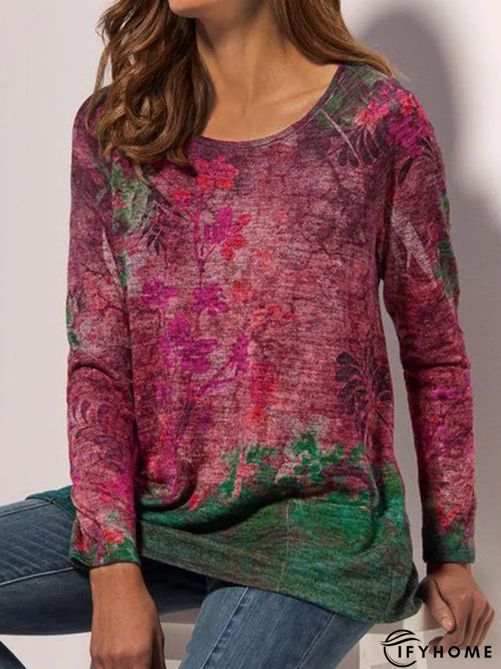 Loose Cotton-Blend Vacation Tunic T-Shirt | IFYHOME