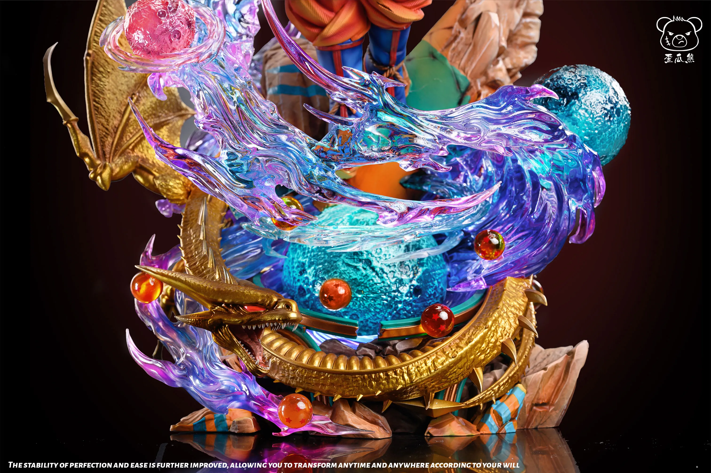 Figurine Dragon Ball - Goku Œil Du Singe Géant, 31cm, Statue Imposante, Neuve