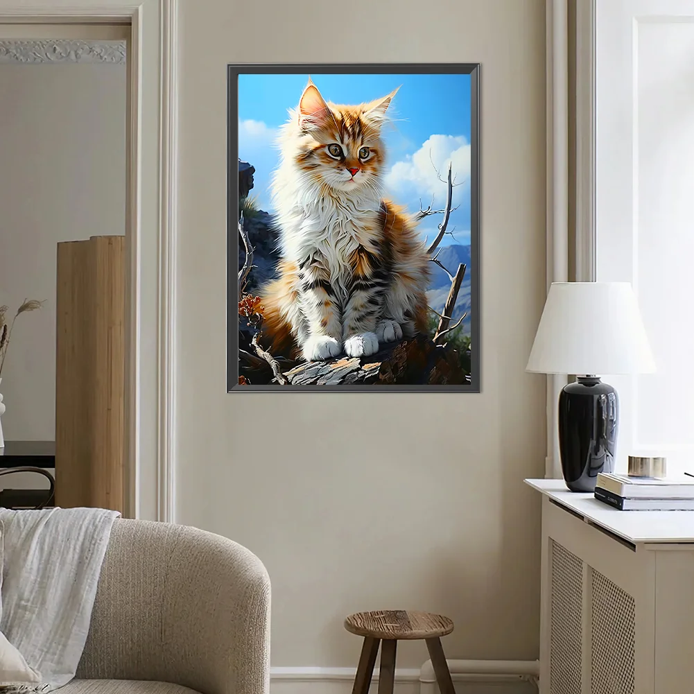 Diamond Painting - Full Round Drill - Cat(Canvas|30*40cm)