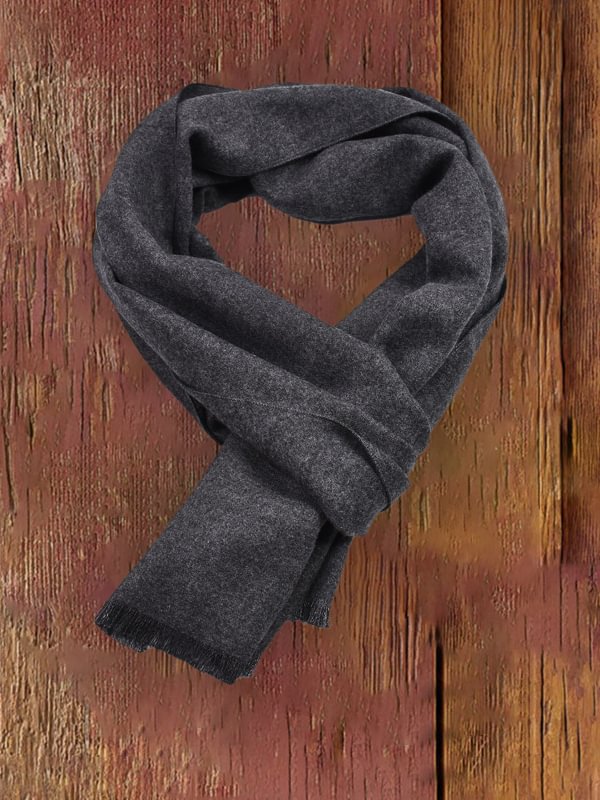 Men's autumn and winter cotton and linen scarf