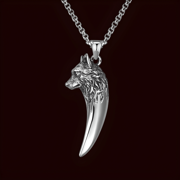 Coutureaura "Never Give Up" Wolf Necklace
