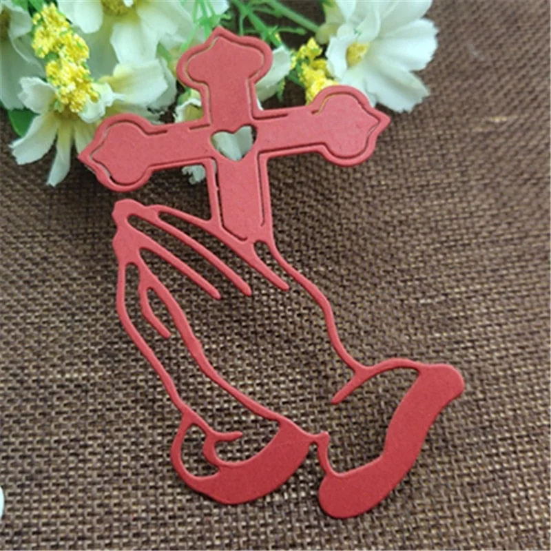Metal Cutting Dies Vine Cross Bless Stencils For DIY Scrapbooking Decorative Embossing Handcraft Die Cutting Template