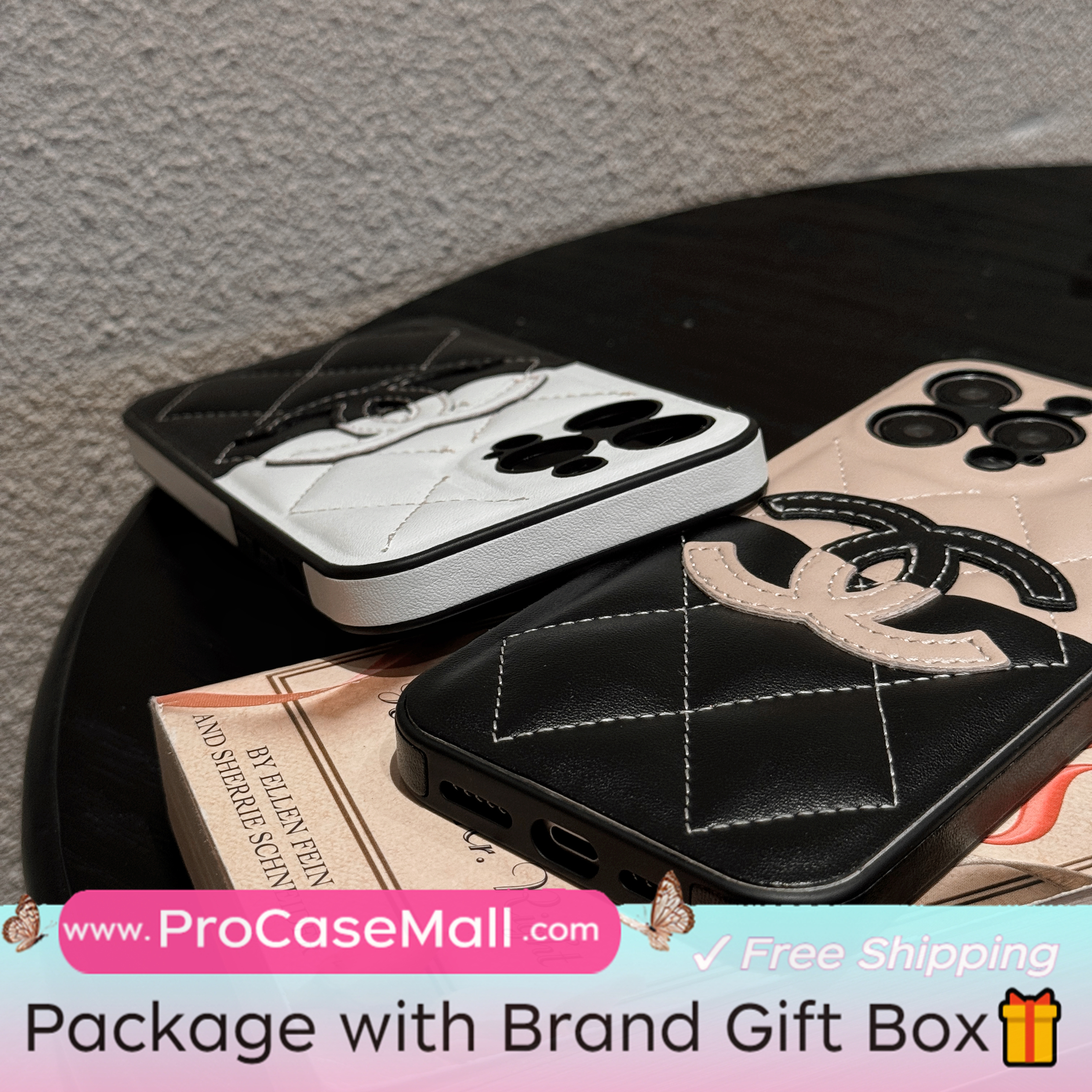 Premium Chanel Leather Apple iPhone Fashion Case