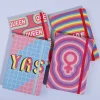24PCS Creative Y2K Design Floral A5 / A6 / A7 Girls Portable Writing Paper Notebooks Diary Meeting Stationery Gift