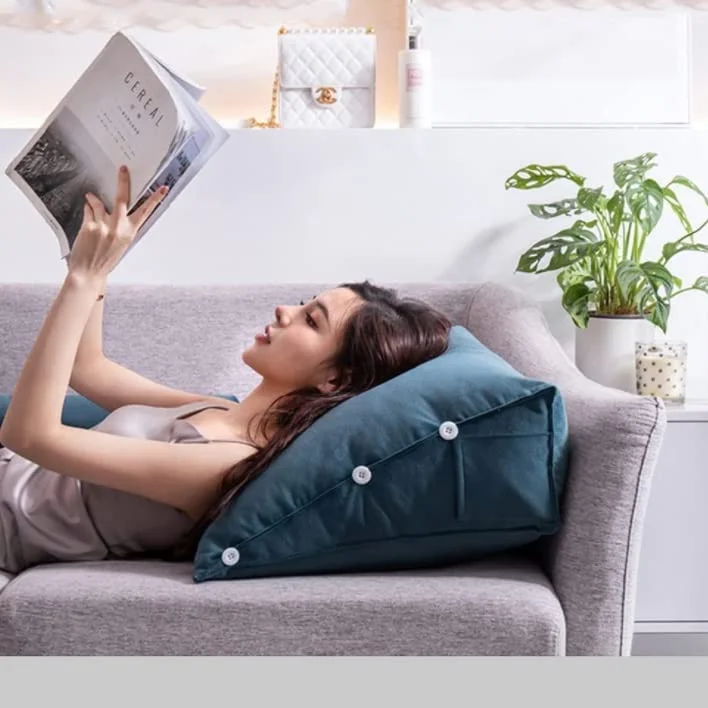 Luxury Back Wedge Bed Pillow For Back Pain - vzzhome