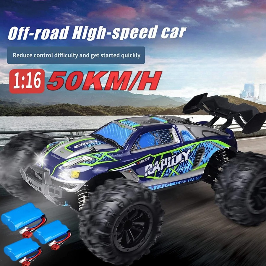 Tegooe 116 Scale High Speed RC Off-Road Racing Truck - 4WD Remote Control Toy