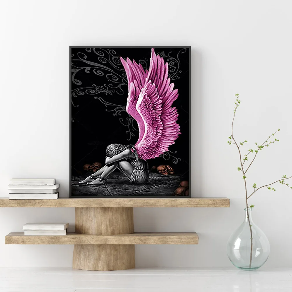 Diamond Painting - Full Round Drill - Angel Wings(30*40cm)