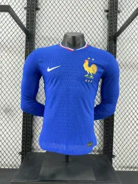 2024-25 France Home Long Sleeve Shirt - Player Edition