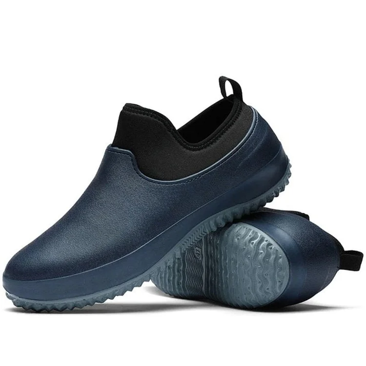 Sale\UK6/40-Blue\ Slip-on Waterproof Orthopedic Shoes Rubber Winter Boots For Men shopify Stunahome.com