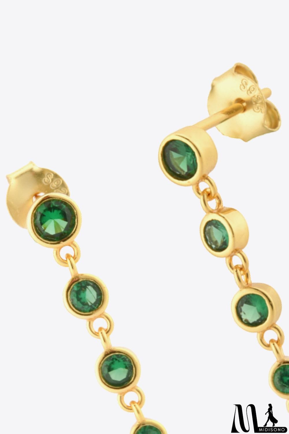 MidiSono - Inlaid Zircon 925 Sterling Silver Earrings