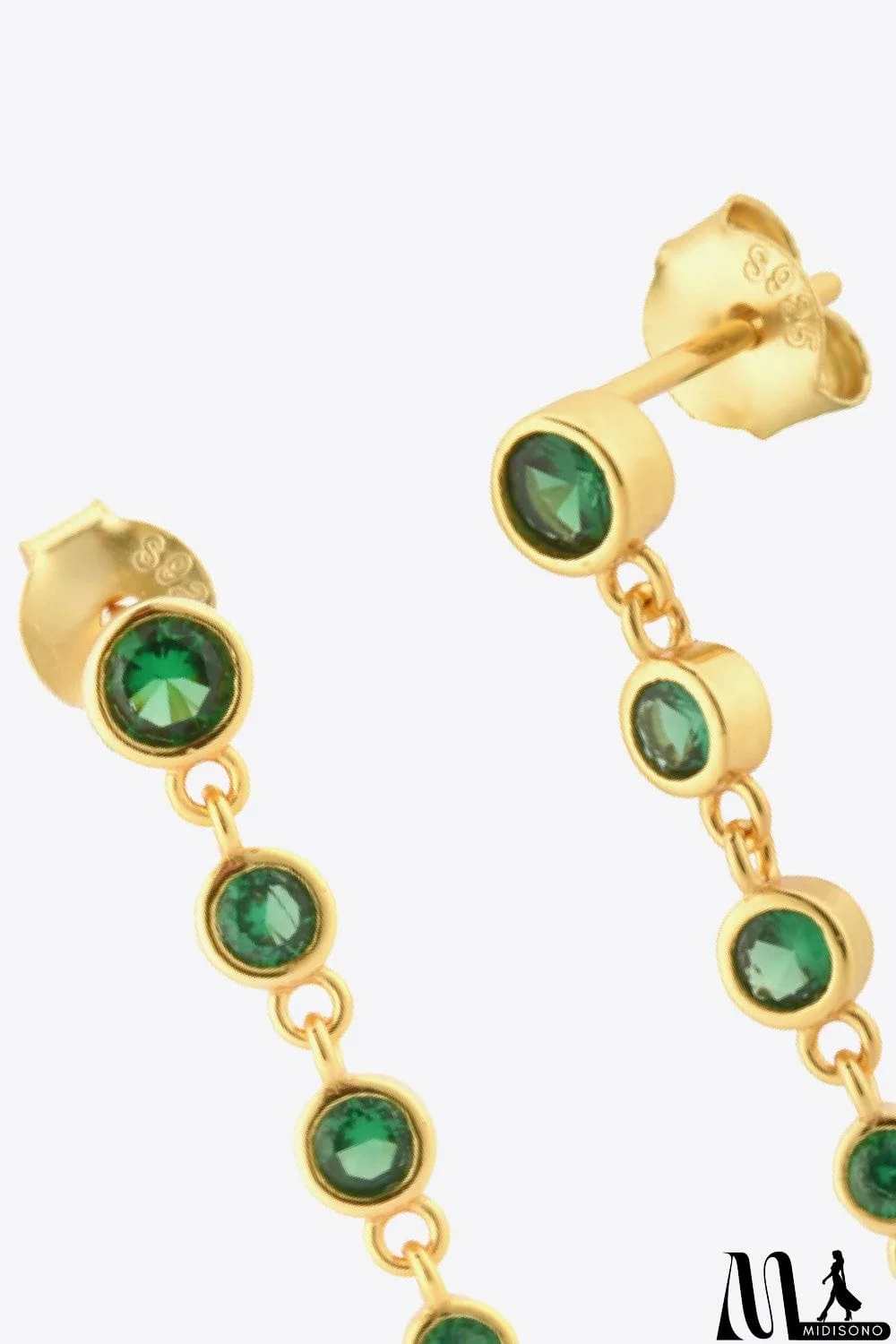 MidiSono - Inlaid Zircon 925 Sterling Silver Earrings